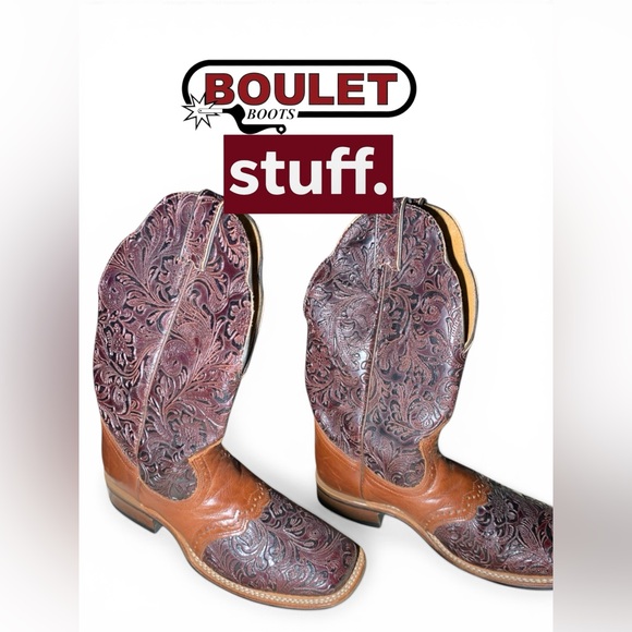 Boulet Shoes - Boulet Ladies Western Boots Dankan Brown 2050